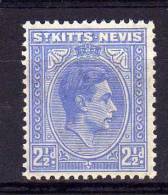 St Kitts Nevis - 1938 - 2½d Definitive - MH - St.Christopher-Nevis-Anguilla (...-1980)
