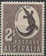 1948 AUSTRALIE 160* Crocodile, Charnière - Mint Stamps