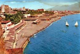 Bellissima   Cartolina   Anni 60       "  TORRE  ANNUNZIATA - OPLONTI - Lido Azzurro - La Pensione   " - Torre Annunziata