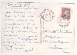 Cachet Hexagonal : " Sclos De Contes , Alpes Maritimes " / Carte Du 21/1/65 - Lettres & Documents