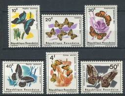 RWANDA 1965 - Papillons - Neuf, Trace De Charniere 112/17 - Ongebruikt