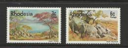 Rhodesia Scott # 381 - 386 MNH VF Complete Landscape Paintings. Art....................................H65 - Rhodesië (1964-1980)
