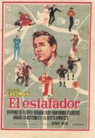 0087. Programa De Cine 1960. EL ESTAFADOR. Vitorio Gassman - Cine