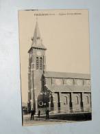 Carte Postale Ancienne : FOURMIES : Eglise Notre-Dame , Animé - Fourmies