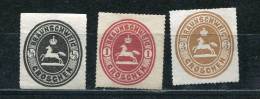 Germany Brunswick 1865  Mi 17-8,20 Unused - Brunswick