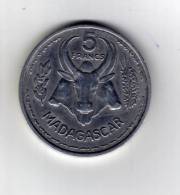 MADAGASCAR - 5 Francs  - 1953 - Aluminium - Madagascar