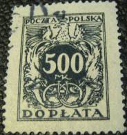 Poland 1921 Postage Due 500mk - Used - Postage Due