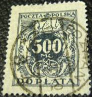 Poland 1921 Postage Due 500mk - Used - Segnatasse