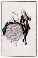 DANCE A COUPLE IN DANCE WECO Nr. 543 OLD POSTCARD - Danse