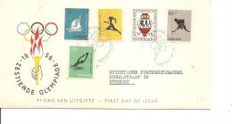 JO De Melbourne-1956 ( FDC Des Pays-Bas Ayant Voyagé à Voir) - Ete 1956: Melbourne