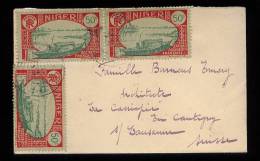 France Niger 1927 Cover 3x 50c To Switzerland - Other & Unclassified