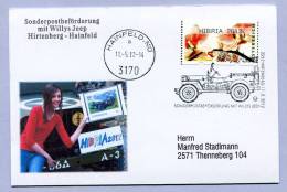 Fotokarte Sonderpostbeförderung Mit Willys Jeep Hirtenberg Hainfeld 2012 (178) - Cars