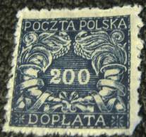 Poland 1919 Postage Due 200f - Used - Strafport