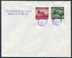 1945 Sweden Stockholm Locals FDC - Local Post Stamps