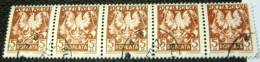 Poland 1951 Postage Due 5g X5 - Used - Postage Due