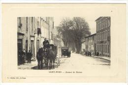 Carte Postale Ancienne Saint Pons - Avenue De Béziers - Saint-Pons-de-Thomières