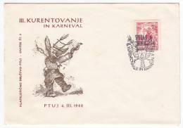 YUGOSLAVIA  - Carnival,  Kurentovanje In Karneval, Ptuj 1962, Commemorative Seal - Carnevale