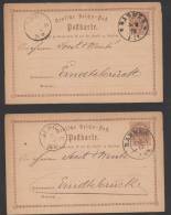 D.R.P1,mit Nachverw.Preußen-o,Barmen -Feuser Type 146+146A (3038) Preis Wurde Reduziert !! - Cartas & Documentos