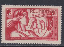 Réunion  N° 153  X  Exposition Internationale De Paris : 90 C. Rouge Trace De Charnière Sinon TB - Nuovi