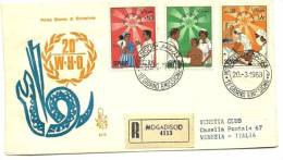 1968 - Somalia 80/82 Org. Mondiale Sanità FDC     12/74 - OMS