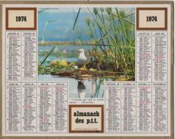 ALMANACH DES PTT 1974  EDITEUR OBERTHUR - Big : 1971-80