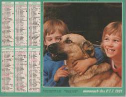 ALMANACH DES PTT 1981  EDITEUROLLER - Big : 1971-80