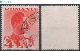 ROMANIA, 1934, King Carol II; Sc./Mi.  438 / 476 - Usado