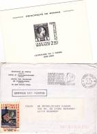 MONACO @ EPREUVE Charles III Centenaire 1885 -1985 + Son Enveloppe Avec Vignette De L'expo - Maschinenstempel (EMA)