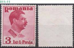 ROMANIA, 1935, King Carol II; Sc. /Mi. 450/ 494 - Gebraucht