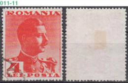ROMANIA, 1935, King Carol II; Sc. /Mi. 451/ 496 - Used Stamps