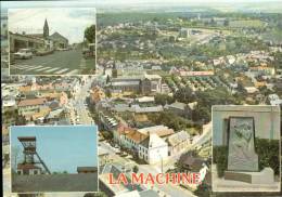 CPM  LA MACHINE  La Ville En Multivues Avec Le Puits Des Glénons - La Machine