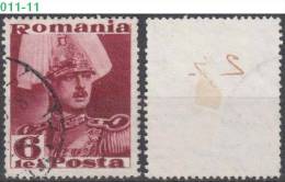 ROMANIA, 1935, King Carol II; Sc. /Mi. 453/ 498 - Gebraucht