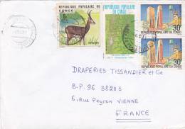 MARCOPHILIE, Lettre, CONGO, Cachet 1981 De BRAZZAVILLE, Antilope/1786 - Autres & Non Classés