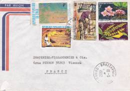 MARCOPHILIE, Lettre, CONGO, Cachet 1982 De BRAZZAVILLE, Piege, Fleur/1791 - Andere & Zonder Classificatie