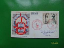 Croce Rossa 1963  Centenaire Croix Rouge Serie N.2 Val. Premier Jour D´emission ANNULLO Speciale - Lettres & Documents