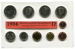 1284 - BUNDESREPUBLIK - 1984 D-J (4 Sätze Kpl.), Stempelglanz // GERMANY - 4 Yearsets 1984 - Münz- Und Jahressets