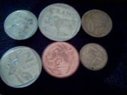 Lot De 6 Pièces Rand 1,2 Et 5 Rands Et 5,10 Et 20 C Afrique Du Sud - Sudáfrica