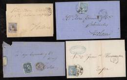 Spanien Spain 4 Briefe 1865-72 - Storia Postale