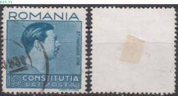 ROMANIA, 1938,  King Carol II, Sc. / Mi. 474 / 551 - Oblitérés