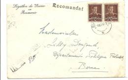 1943 Einschreiben In Die Schweiz "Stempel Legation De Suisse" - World War 2 Letters