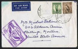 1946  First Air Mail Flight To Canada  Eustis 1066  One Stamp Missing - Premiers Vols