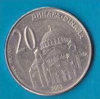 SERBIA - 20 Dinara 2003 - Serbia