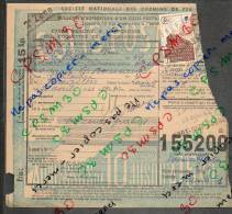 Colis Postaux Bulletin D´expédition Sans Valeur 15 Kg Timbre F Bleu N° 155200 Cachet Gare S.N.C.F. PORT Sur SAONE - Storia Postale