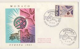 FDC  1965 MONACO # EUROPA - 1965