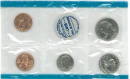 Modern U.S. Uncirculated Mint Set Coin - 5 COINS UNCIRCULATED YEAR 1968 - PHILADELPHIA - BUREAU OF THE MINT  U.S.A. - Collezioni