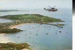 ISLES OF SCILLY - ST MARY´S - BRITISH AIRWAYS HELICOPTER OVER HIGH TOWN - Other & Unclassified