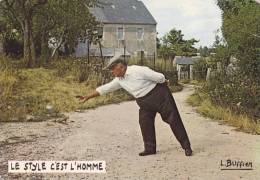 CPSM PETANQUE JEUX DE BOULE  LE STYLE C EST L HOMME L BUFFIER - Pétanque