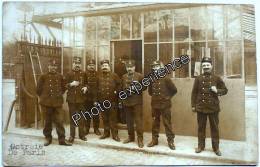 CPA Carte Photo Militaire Gendarme Octroi 1910 PARIS 75017 - Police - Gendarmerie
