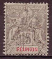 - REUNION - 1900 - YT N° 48  -  Oblitéré - - Used Stamps