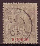 - REUNION - 1900 - YT N° 48  -  Oblitéré - - Used Stamps